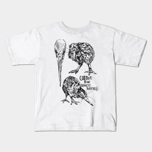 Kiwi Bird Anatomy Kids T-Shirt